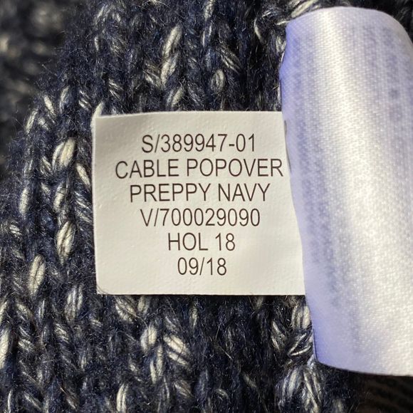 Banana Republic Sweater Mens S Preppy Navy Cable Knit Shawl Neck Yak Hair - Picture 9 of 12